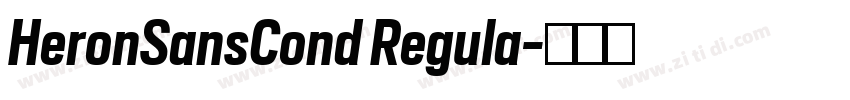 HeronSansCond Regula字体转换